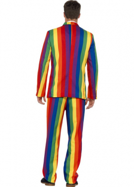 Fato de arco-íris engraçado para homem