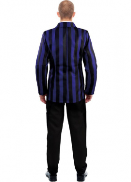 Traje de uniforme universitário escuro masculino