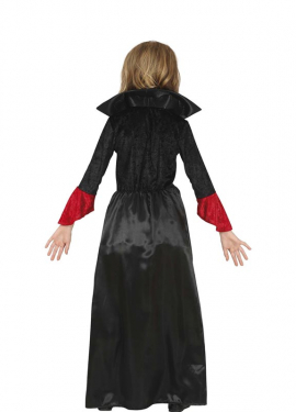 Fato de vampira com vestido comprido para menina