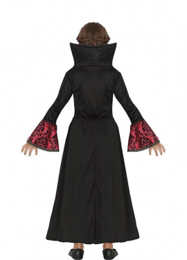 Fato de vampiro gótico vermelho para menina