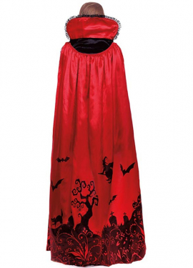 Fato de vampiro impressa de luxo para mulheres