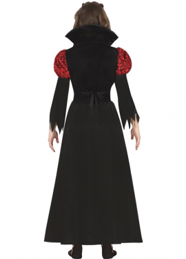 Fato de vampiro vermelho para mulher