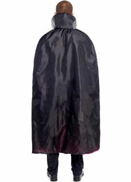 Fato clássica de vampiro com capa longa para homens