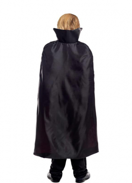 Fato clássica de vampiro com capa longa para meninos
