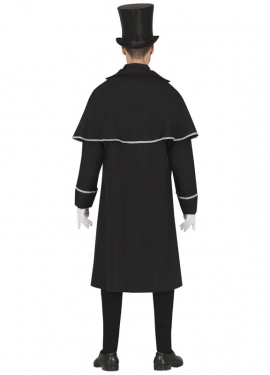 Fato de vampiro prateado para homem