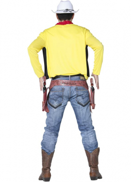 Fato de cowboy amarelo para homem