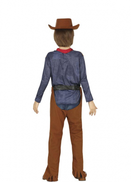 Fato de cowboy clássico com colete para menino