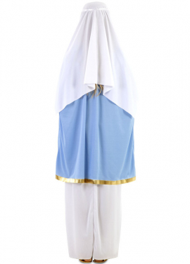 Fato de Virgem Maria com capa para mulher