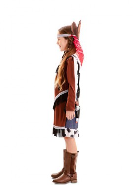 Double Indian and Cowgirl Costume for Girls