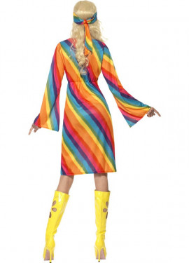 Rainbow Hippy Costume for Women