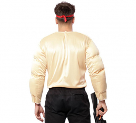Costume or T-shirt with Strongman Muscles for men