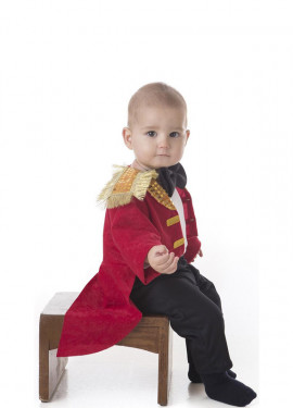 Fato Tamer Vermelho Elegante ou Frac para bebé