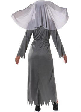 Fato de freira do Dia das Bruxas para mulheres