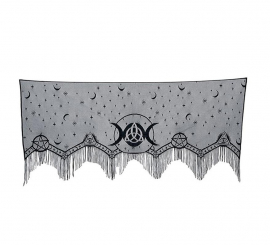 Renda Cult para Lareira preta 155x60 cm