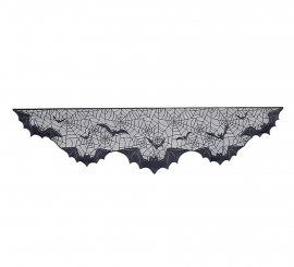 Renda Morcegos para Lareira preta 200x50 cm