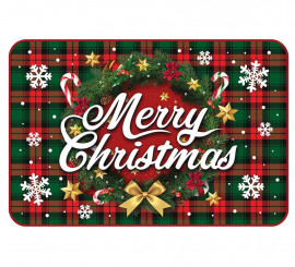 Feliz Natal Capacho de Natal 60x40 cm