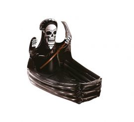Coffin with Death Skull in 100x35 cm Inflatable Refrigerator