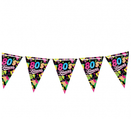 80s Paper Pennant 300 cm, 20x30 cm