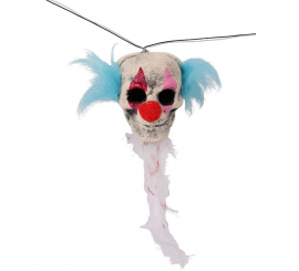 Garland with 6 Clown Heads with light of 180 cm
