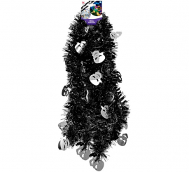 300cm Tinsel Skull Garland