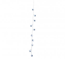 Skeleton Eyes Garland 10 LEDs of 130 cm