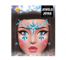 Blue Facial and Nail Jewelry Elegant Diamonds