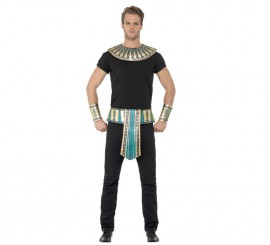 Kit egípcio adulto: pescoço, pulseiras e cinto