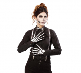 Skeleton Kit: Bow Tie, Gloves and Suspenders