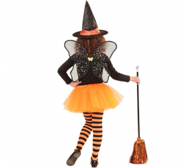 Witch Fairy Costume Kit for Girls: Tutu, Wings and Hat