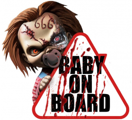 Baby On Board Adhesive Sign 20x20 cm