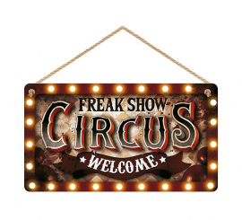 '''Circus'' wooden sign 35x20 cm'