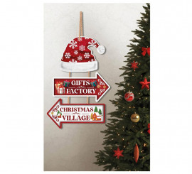 Gifts Factory and Christmas Village sign 36x24 cm