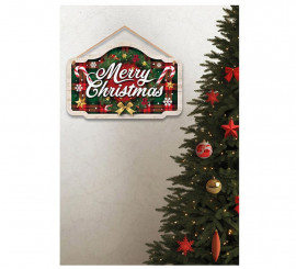 Merry Christmas sign 34x19 cm