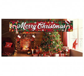 Merry Christmas fabric sign 290x50 cm