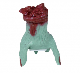 Mão zumbi ambulante com som e movimento 20 cm
