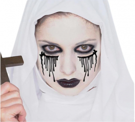 Maquiagem de freira escura