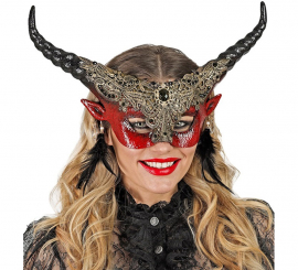 Máscara do Diabo Teatral Vermelho