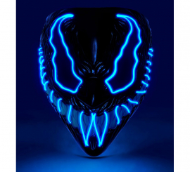 Máscara de Monstro com LED Azul