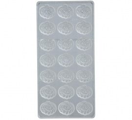 Mold for 21 Chocolate Pumpkins 27.5x13 cm