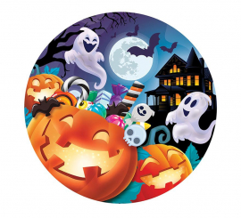 Pacote de 6 Pratos de Abóbora de 23 cm