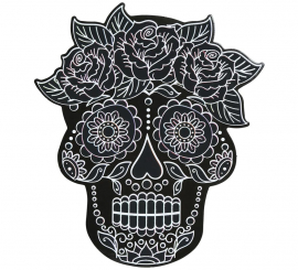 Pacote de 6 silhuetas mexicanas para colorir 12 cm