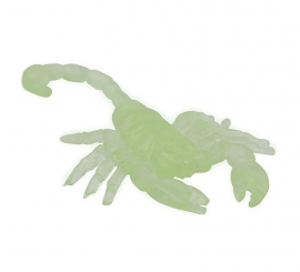Pack of 8 Glow in the Dark Scorpions of 6 cm
