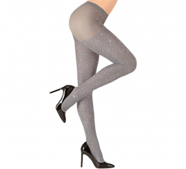 Meia-calça 40 DEN Silver Shiny para mulheres