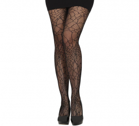 Collants femininos de teia de aranha