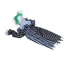 65 cm crawling clown with light, sound and movement