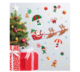Adesivos de Parede Trenó do Papai Noel 25x70 cm
