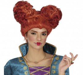 Peruca de bruxa lilás para mulher