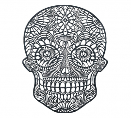 38 cm pvc skull trivet