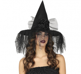 Chapéu de Bruxa com Flor