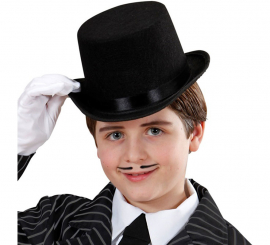 Black Felt Top Hat for Children